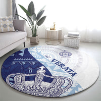 Queen Victoria School Fiji Vulinitu Verata House Round Carpet Masi Tapa LT7 - Polynesian Pride