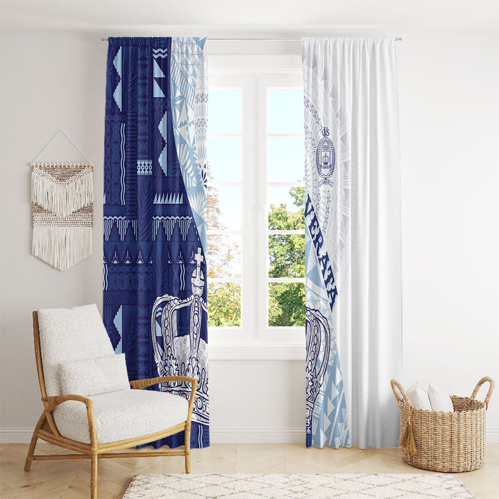 Queen Victoria School Fiji Vulinitu Verata House Window Curtain Masi Tapa LT7 - Polynesian Pride