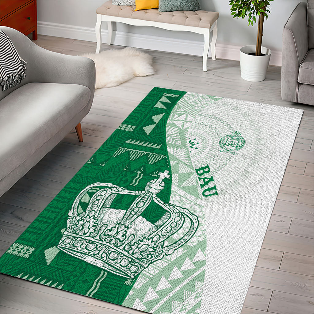 Queen Victoria School Fiji Vulinitu Bau House Area Rug Masi Tapa LT7 - Polynesian Pride