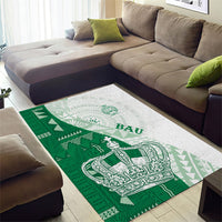 Queen Victoria School Fiji Vulinitu Bau House Area Rug Masi Tapa LT7 - Polynesian Pride