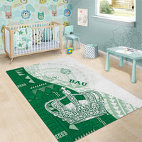 Queen Victoria School Fiji Vulinitu Bau House Area Rug Masi Tapa LT7 - Polynesian Pride