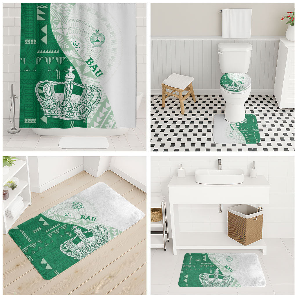 Queen Victoria School Fiji Vulinitu Bau House Bathroom Set Masi Tapa LT7 - Polynesian Pride