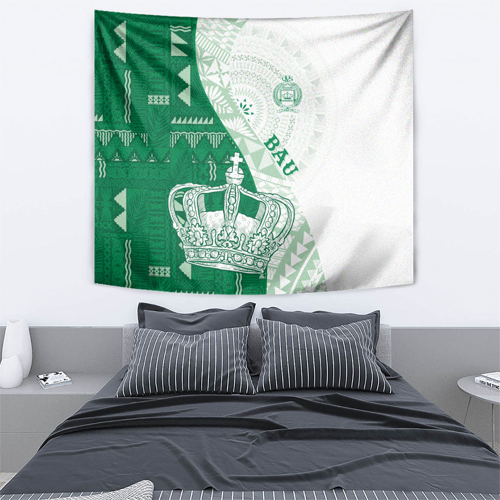 Queen Victoria School Fiji Vulinitu Bau House Tapestry Masi Tapa LT7 - Polynesian Pride
