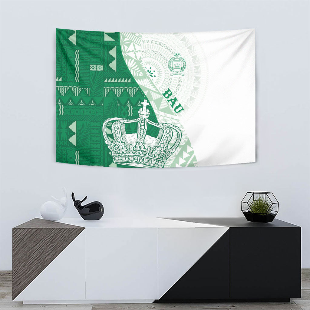 Queen Victoria School Fiji Vulinitu Bau House Tapestry Masi Tapa LT7 - Polynesian Pride