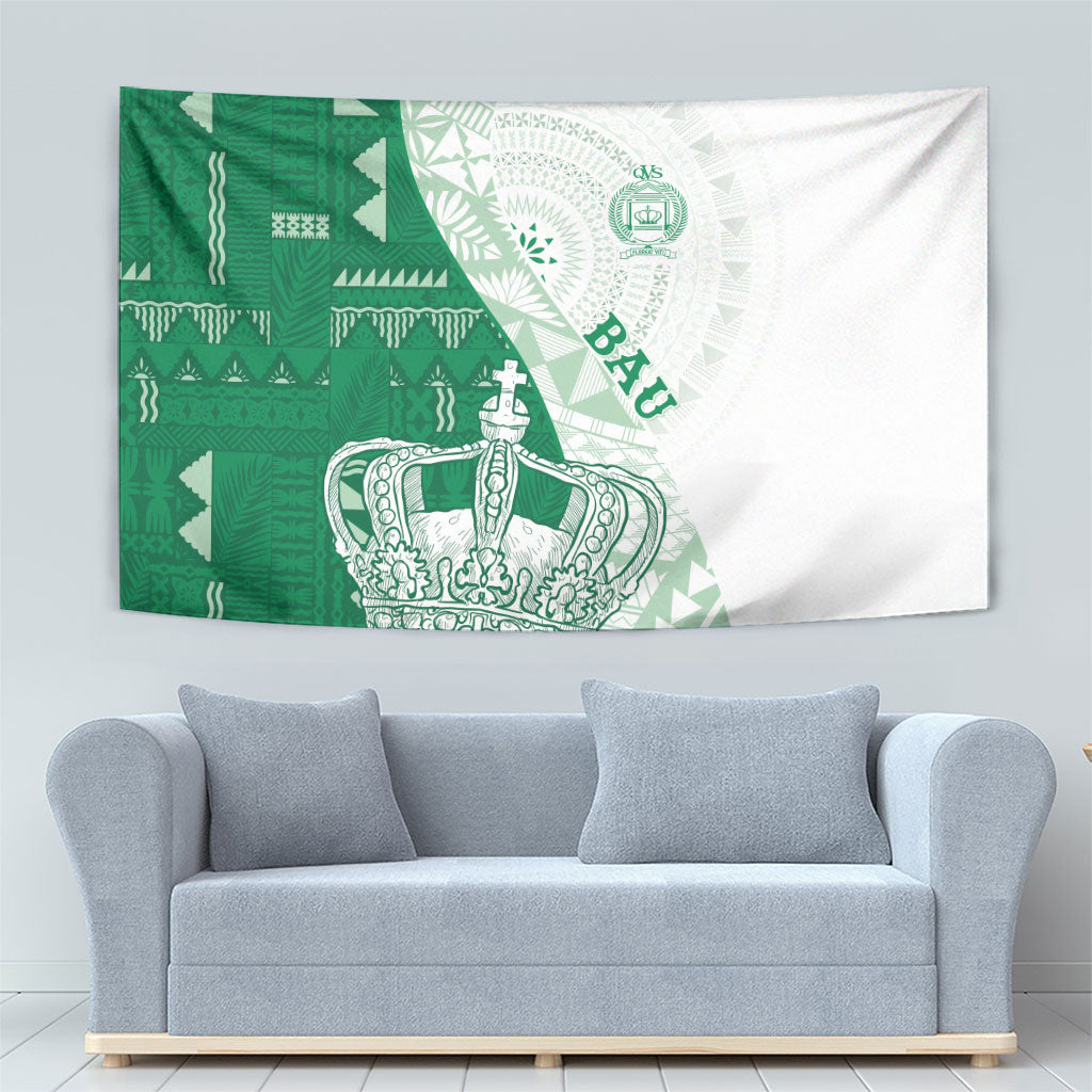 Queen Victoria School Fiji Vulinitu Bau House Tapestry Masi Tapa LT7 - Polynesian Pride