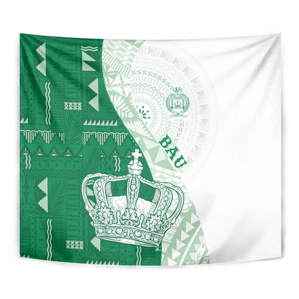 Queen Victoria School Fiji Vulinitu Bau House Tapestry Masi Tapa LT7 - Polynesian Pride