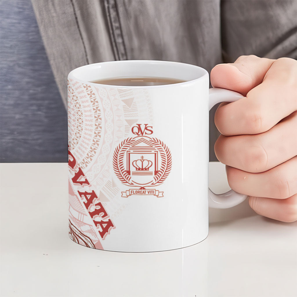Queen Victoria School Fiji Vulinitu Tovata House Ceramic Mug Masi Tapa LT7 - Polynesian Pride