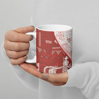 Queen Victoria School Fiji Vulinitu Tovata House Ceramic Mug Masi Tapa LT7 - Polynesian Pride