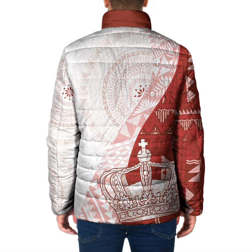 Queen Victoria School Fiji Vulinitu Tovata House Padded Jacket Masi Tapa LT7 - Polynesian Pride