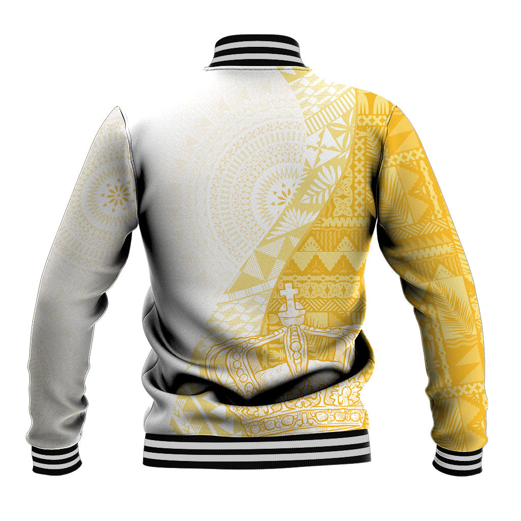 Queen Victoria School Fiji Vulinitu Rewa House Baseball Jacket Masi Tapa LT7 - Polynesian Pride