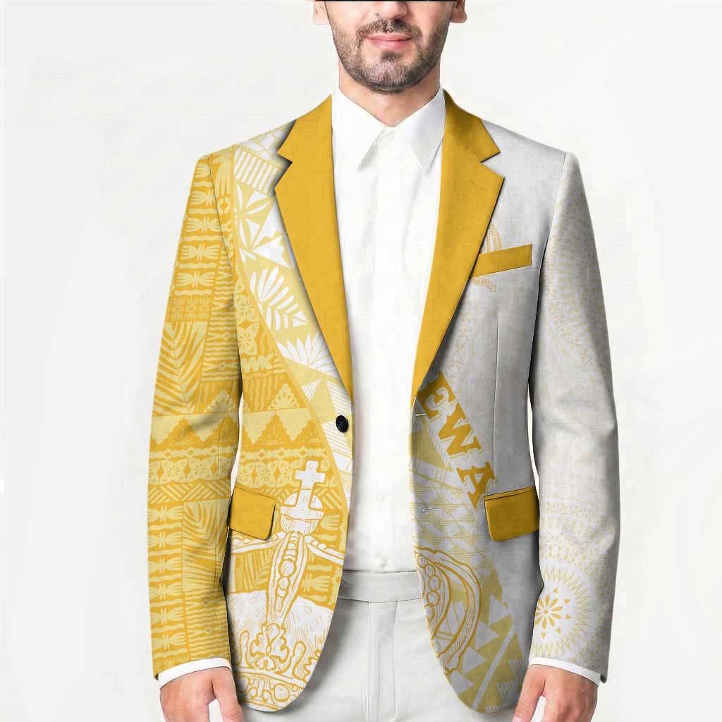 Queen Victoria School Fiji Vulinitu Rewa House Blazer Masi Tapa LT7 - Polynesian Pride