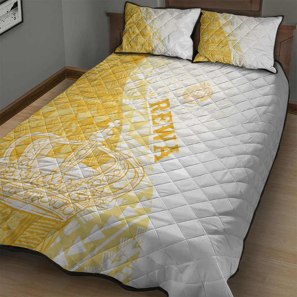 Queen Victoria School Fiji Vulinitu Rewa House Quilt Bed Set Masi Tapa LT7 - Polynesian Pride