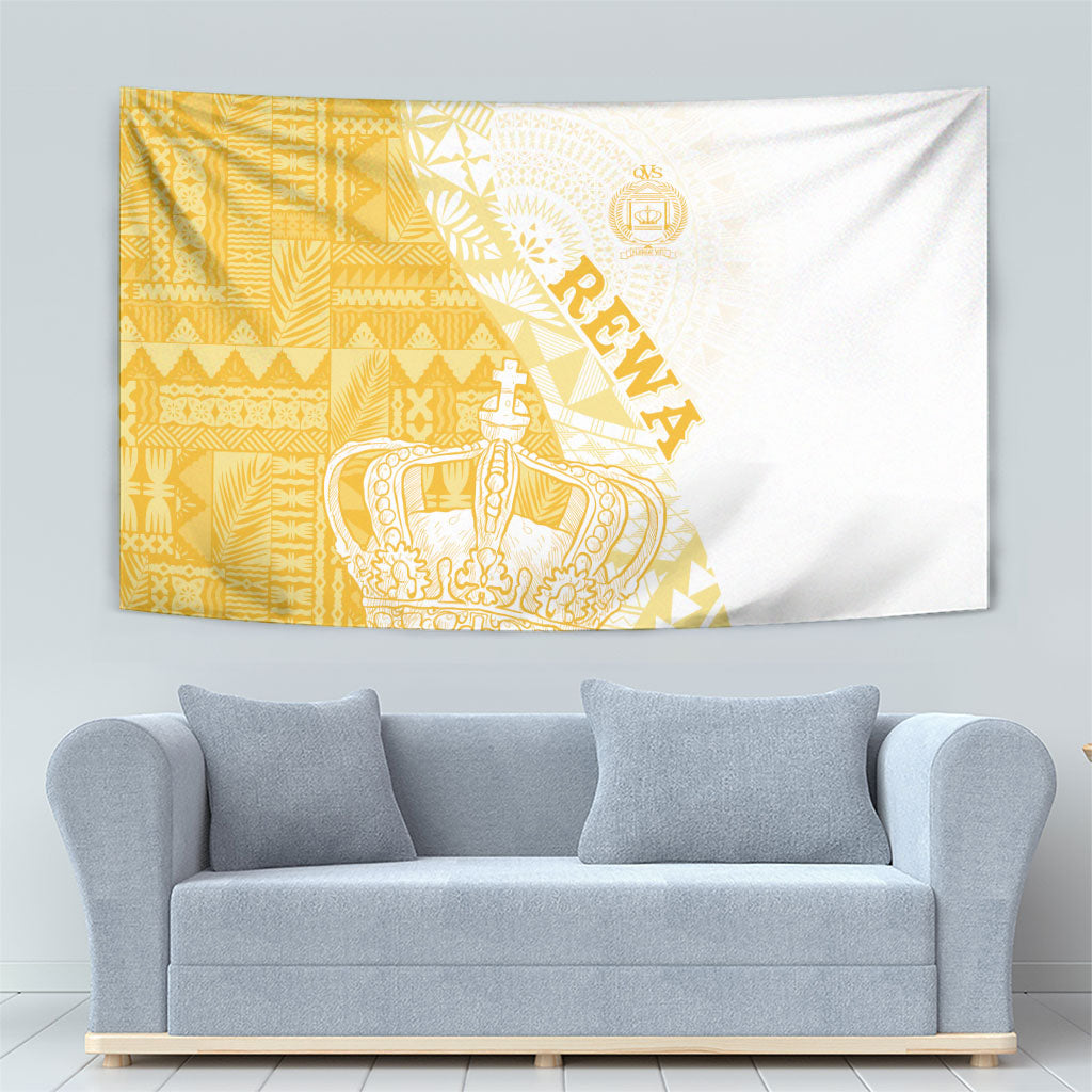 Queen Victoria School Fiji Vulinitu Rewa House Tapestry Masi Tapa LT7 - Polynesian Pride