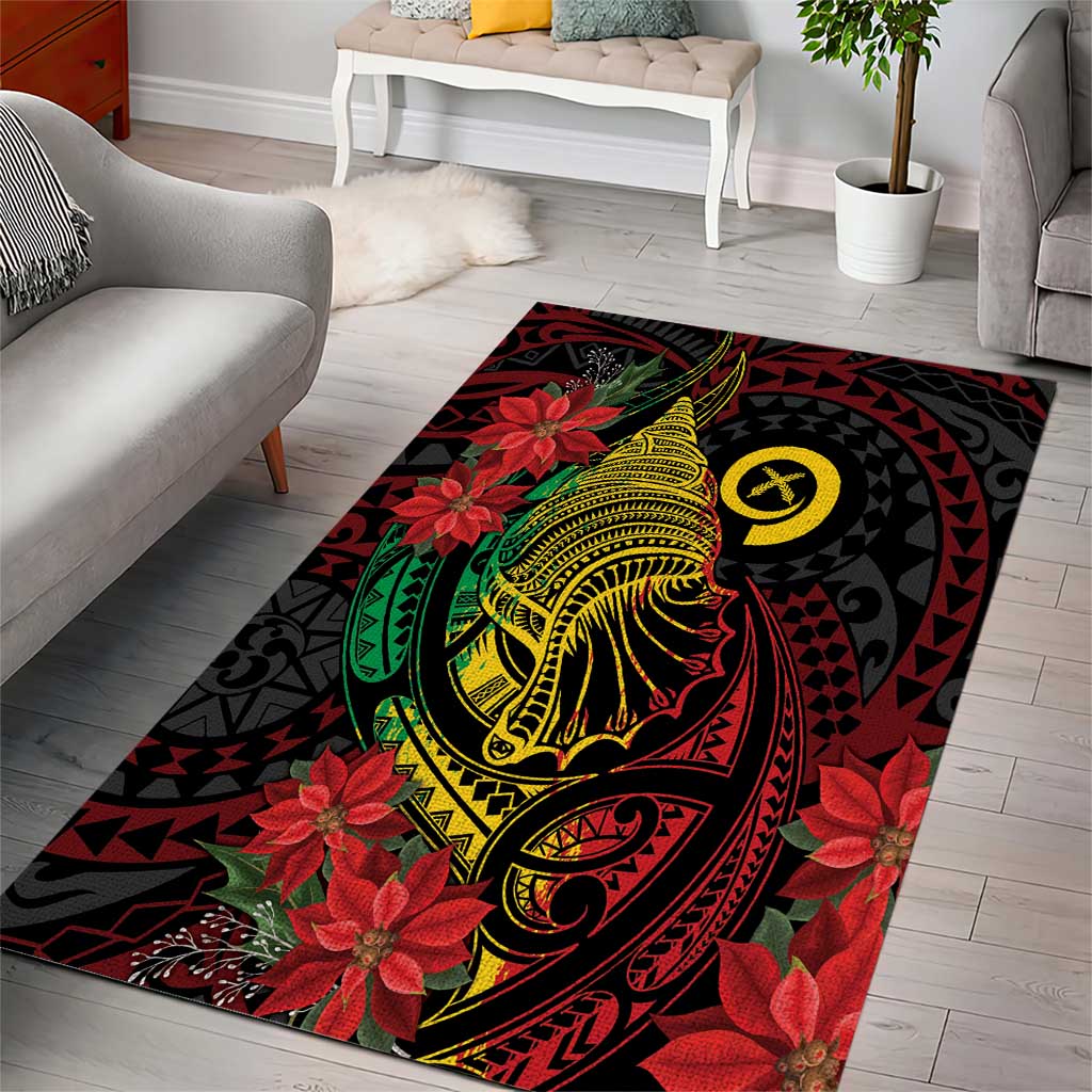 Vanuatu Meri Krismas Area Rug Conch Shell Tribal Art LT7 - Polynesian Pride