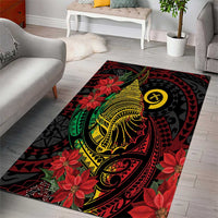 Vanuatu Meri Krismas Area Rug Conch Shell Tribal Art LT7 - Polynesian Pride