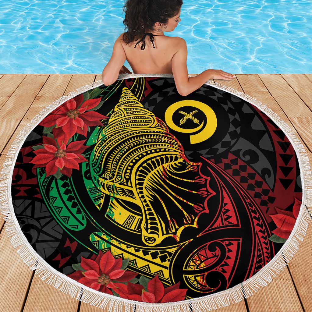 Vanuatu Meri Krismas Beach Blanket Conch Shell Tribal Art LT7 - Polynesian Pride