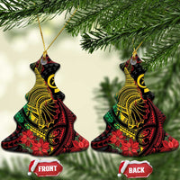 Vanuatu Meri Krismas Ceramic Ornament Conch Shell Tribal Art LT7 Christmas Tree Art - Polynesian Pride