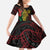 Vanuatu Meri Krismas Family Matching Off The Shoulder Long Sleeve Dress and Hawaiian Shirt Conch Shell Tribal Art