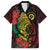 Vanuatu Meri Krismas Family Matching Off Shoulder Maxi Dress and Hawaiian Shirt Conch Shell Tribal Art