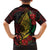 Vanuatu Meri Krismas Family Matching Short Sleeve Bodycon Dress and Hawaiian Shirt Conch Shell Tribal Art