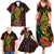 Vanuatu Meri Krismas Family Matching Summer Maxi Dress and Hawaiian Shirt Conch Shell Tribal Art