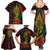 Vanuatu Meri Krismas Family Matching Summer Maxi Dress and Hawaiian Shirt Conch Shell Tribal Art