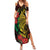 Vanuatu Meri Krismas Family Matching Summer Maxi Dress and Hawaiian Shirt Conch Shell Tribal Art