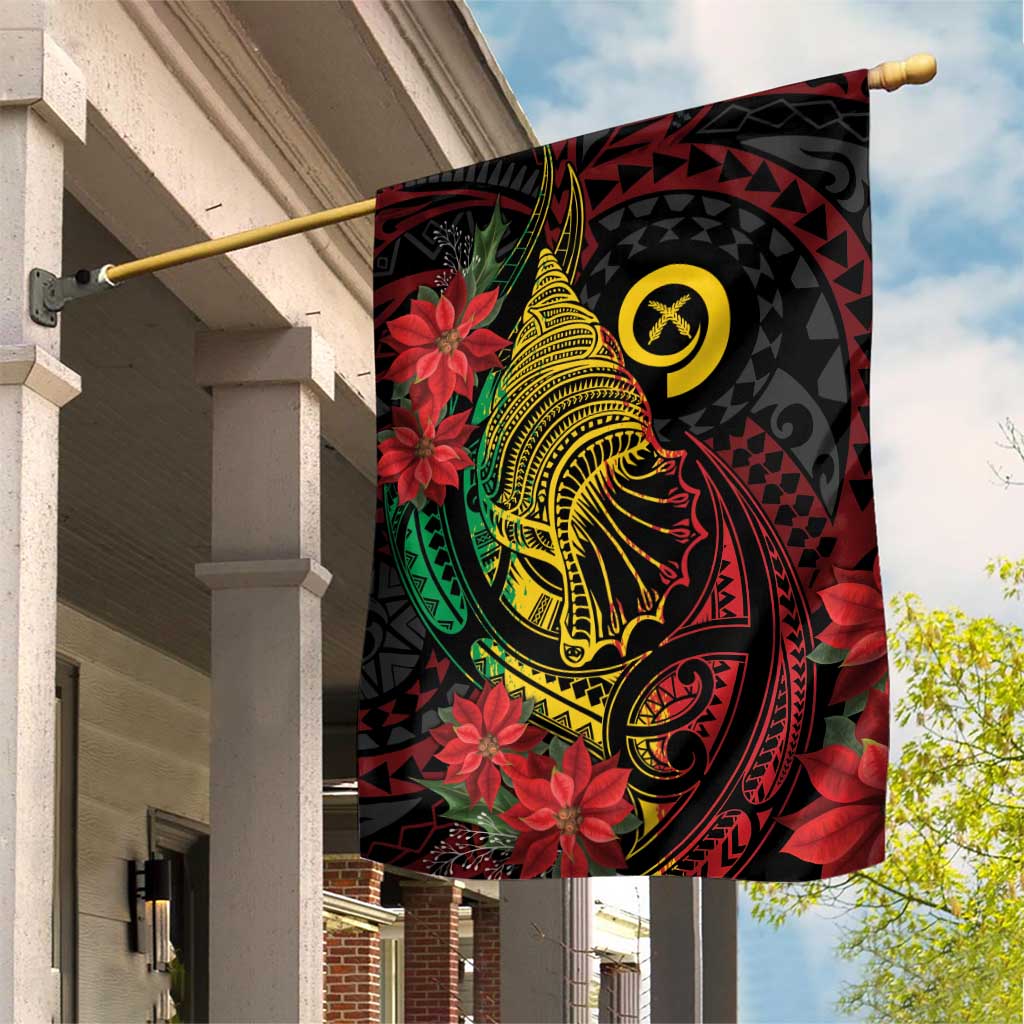 Vanuatu Meri Krismas Garden Flag Conch Shell Tribal Art LT7 House Flag Art - Polynesian Pride