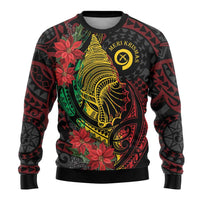 Vanuatu Meri Krismas Ugly Christmas Sweater Conch Shell Tribal Art LT7 - Polynesian Pride