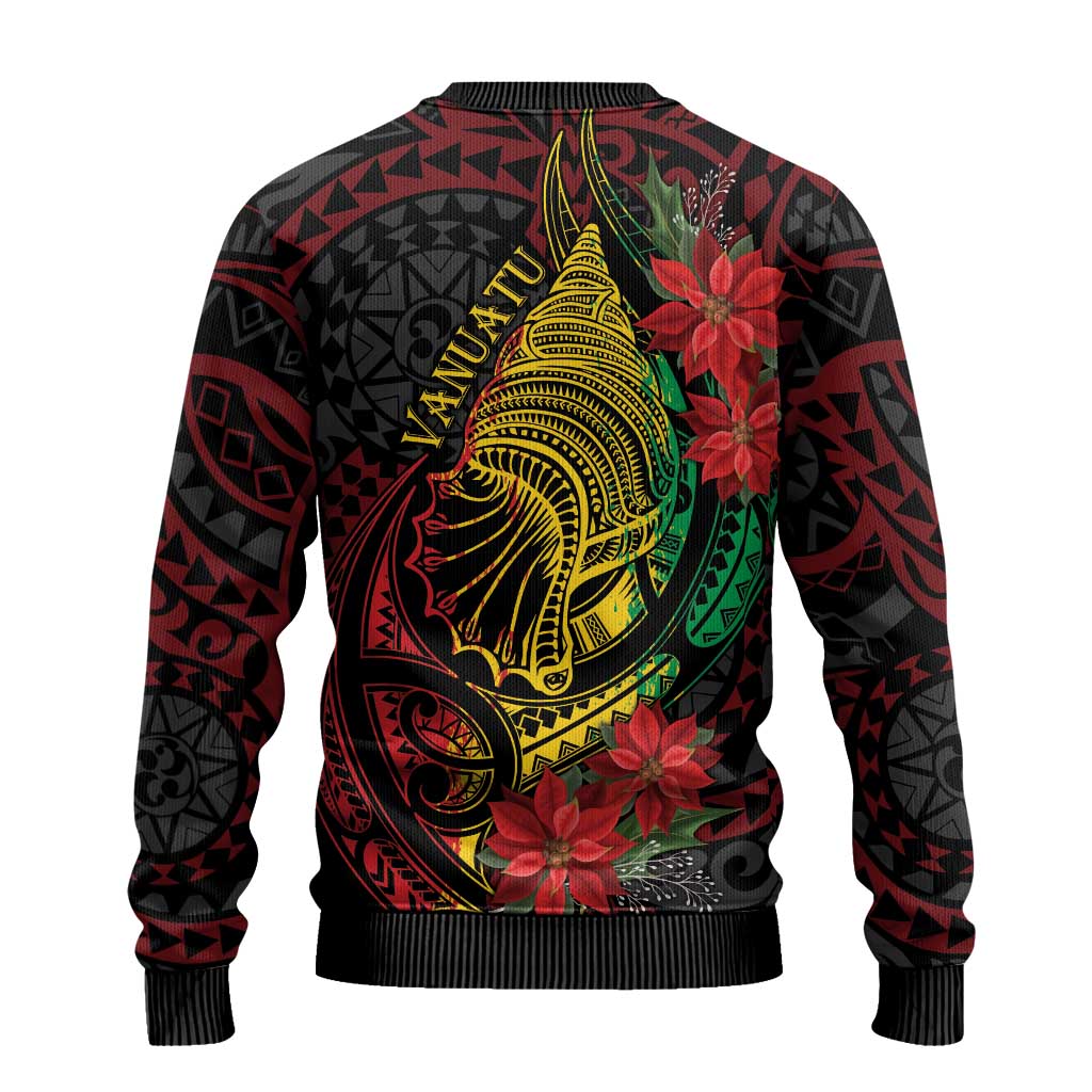 Vanuatu Meri Krismas Ugly Christmas Sweater Conch Shell Tribal Art LT7 - Polynesian Pride