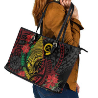 Vanuatu Meri Krismas Leather Tote Bag Conch Shell Tribal Art LT7 - Polynesian Pride