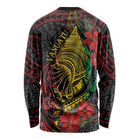 Vanuatu Meri Krismas Long Sleeve Shirt Conch Shell Tribal Art LT7 - Polynesian Pride