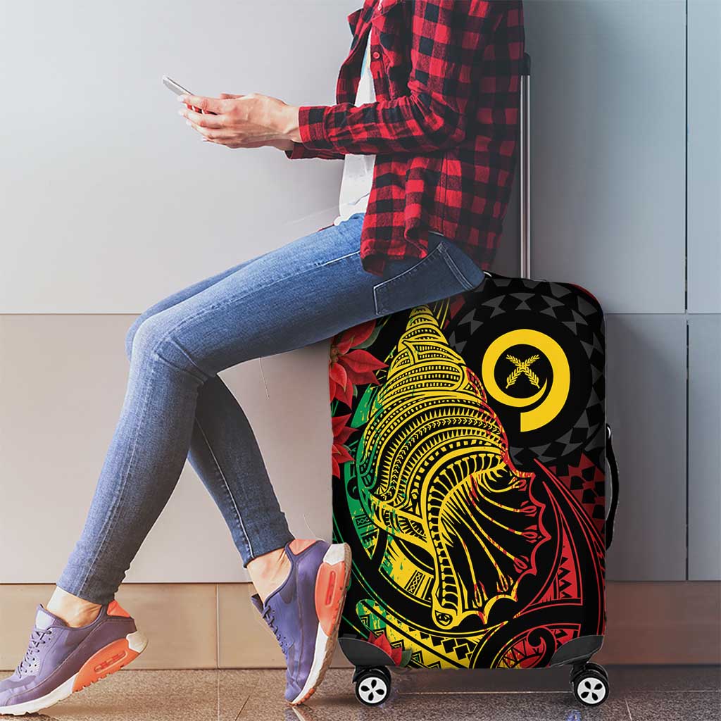 Vanuatu Meri Krismas Luggage Cover Conch Shell Tribal Art LT7 - Polynesian Pride