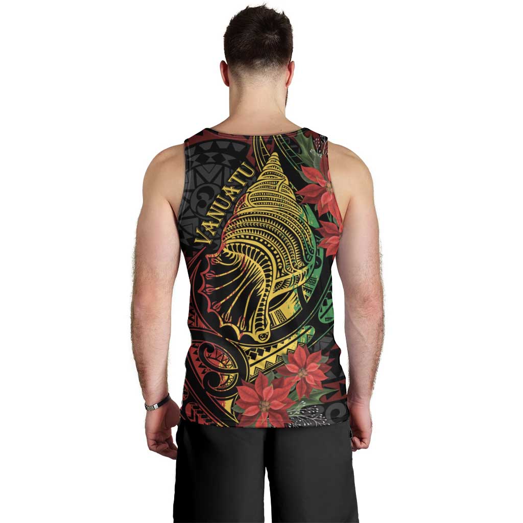 Vanuatu Meri Krismas Men Tank Top Conch Shell Tribal Art LT7 - Polynesian Pride