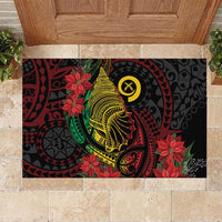 Vanuatu Meri Krismas Rubber Doormat Conch Shell Tribal Art LT7 Art - Polynesian Pride