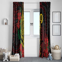 Vanuatu Meri Krismas Window Curtain Conch Shell Tribal Art LT7 - Polynesian Pride
