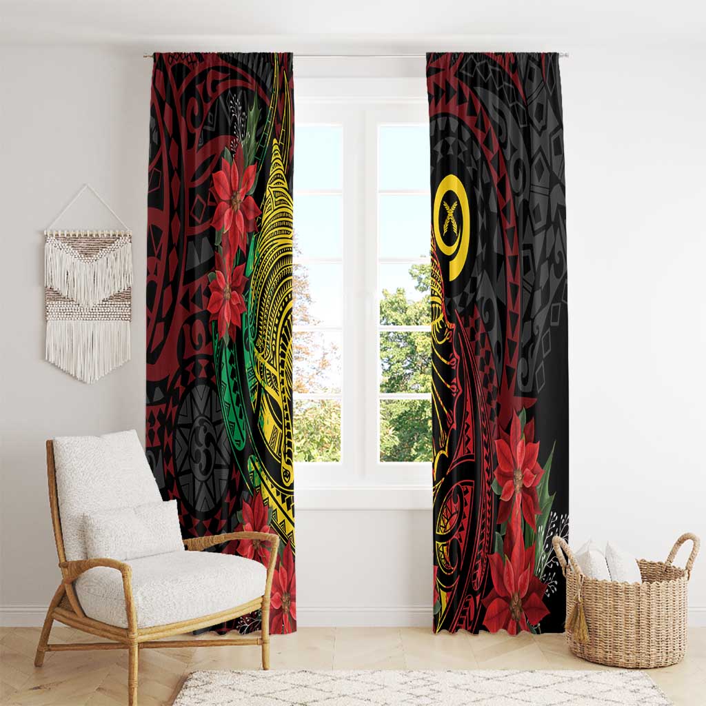 Vanuatu Meri Krismas Window Curtain Conch Shell Tribal Art LT7 - Polynesian Pride