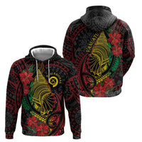 Vanuatu Meri Krismas Zip Hoodie Conch Shell Tribal Art LT7 - Polynesian Pride