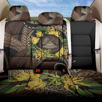 Samoa Moso'oi Flowers Tatau Back Car Seat Cover Festive Tapa Brown LT7 One Size Brown - Polynesian Pride