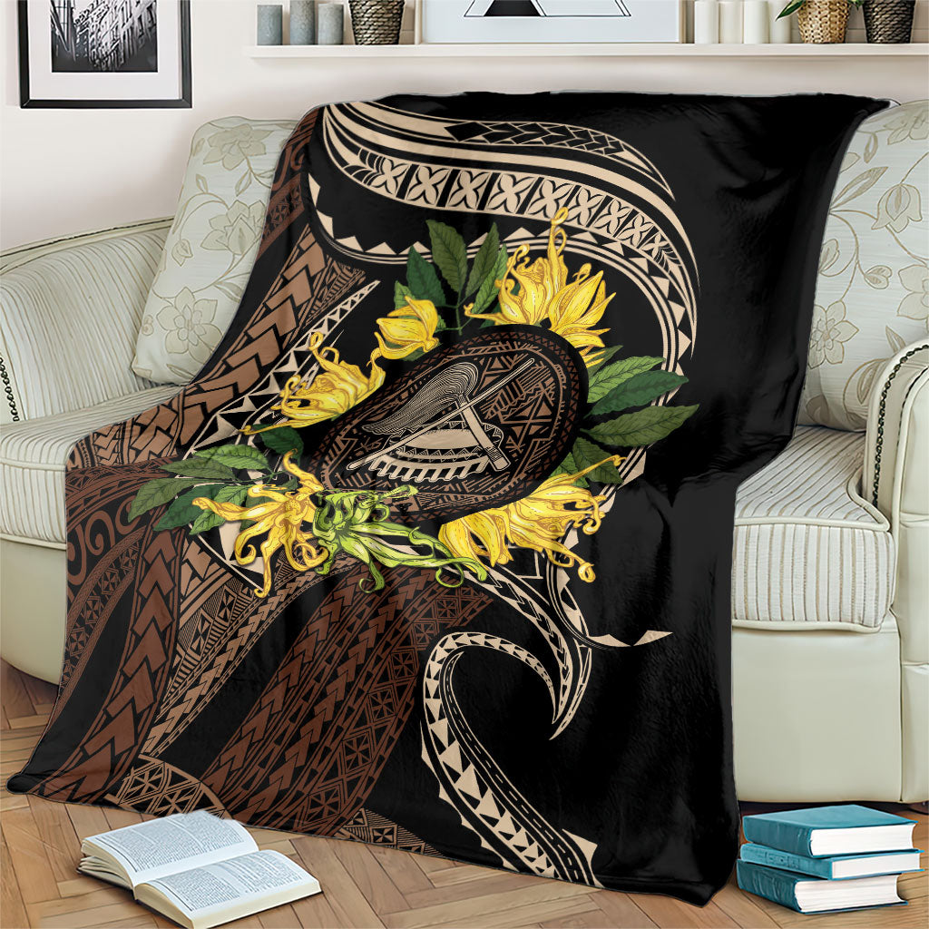 Samoa Moso'oi Flowers Tatau Blanket Festive Tapa Brown LT7 - Polynesian Pride