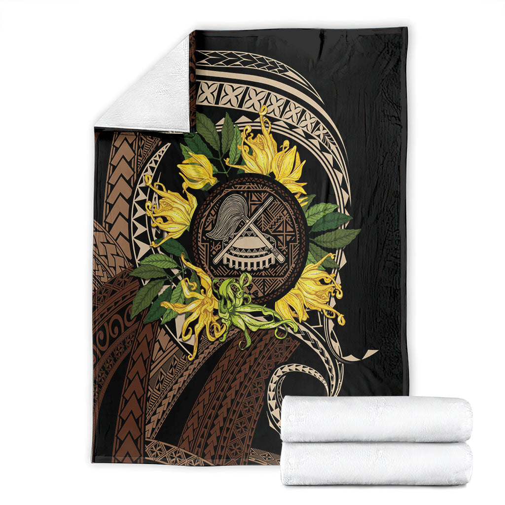 Samoa Moso'oi Flowers Tatau Blanket Festive Tapa Brown LT7 - Polynesian Pride