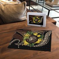 Samoa Moso'oi Flowers Tatau Puzzle Festive Tapa Brown LT7 - Polynesian Pride