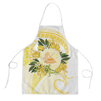 Samoa Moso'oi Flowers Tatau Apron Festive Golden White LT7 Gold - Polynesian Pride