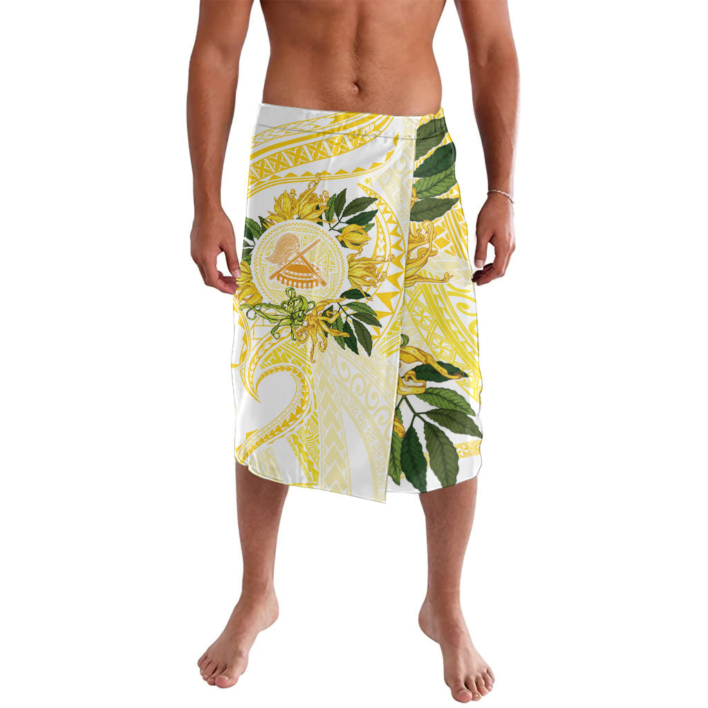 Samoa Moso'oi Flowers Tatau Lavalava Festive Golden White LT7 Gold - Polynesian Pride
