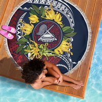 Samoa Moso'oi Flowers Tatau Beach Blanket Festive National Color LT7 - Polynesian Pride