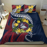 Samoa Moso'oi Flowers Tatau Bedding Set Festive National Color LT7 - Polynesian Pride