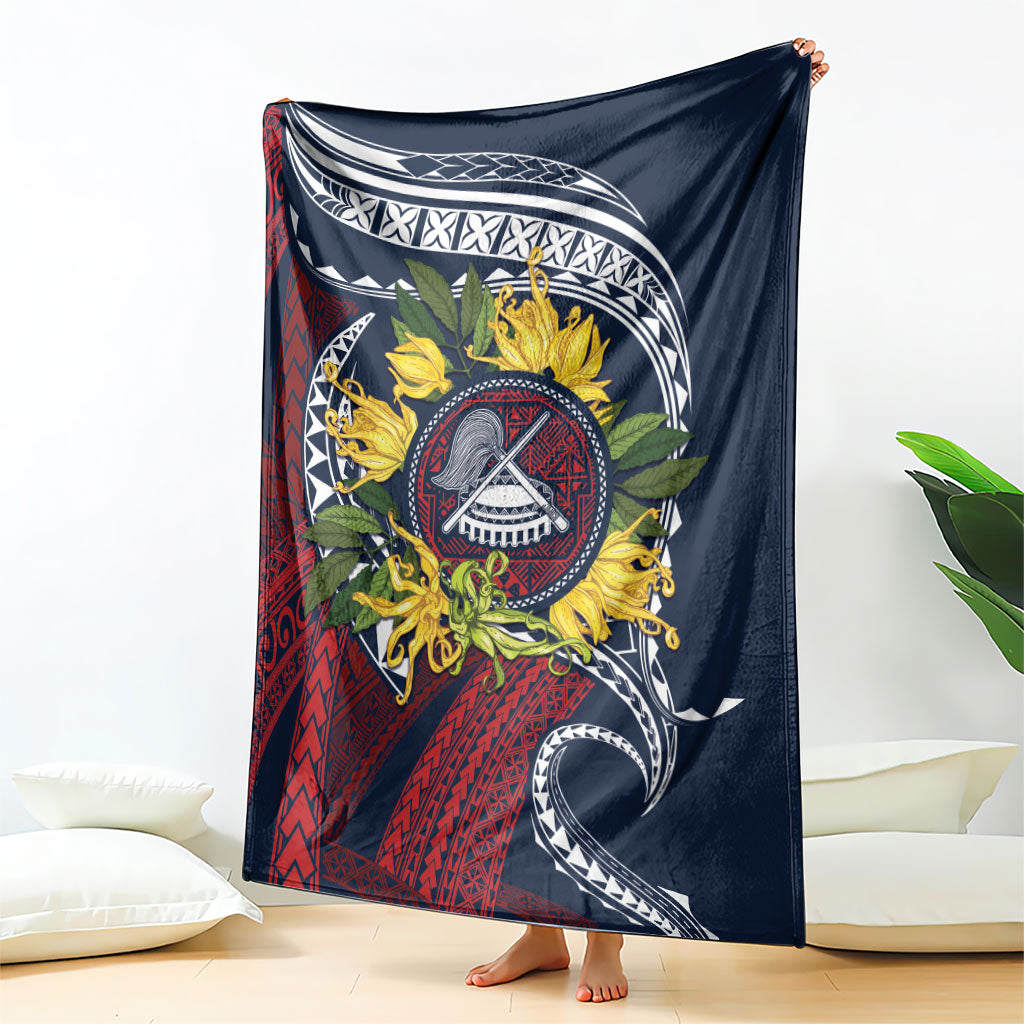 Samoa Moso'oi Flowers Tatau Blanket Festive National Color LT7 - Polynesian Pride
