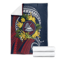 Samoa Moso'oi Flowers Tatau Blanket Festive National Color LT7 - Polynesian Pride