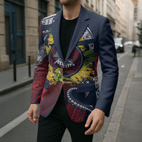 Samoa Moso'oi Flowers Tatau Blazer Festive National Color LT7 - Polynesian Pride