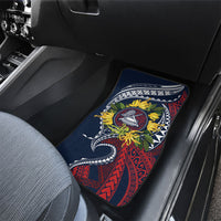 Samoa Moso'oi Flowers Tatau Car Mats Festive National Color LT7 - Polynesian Pride